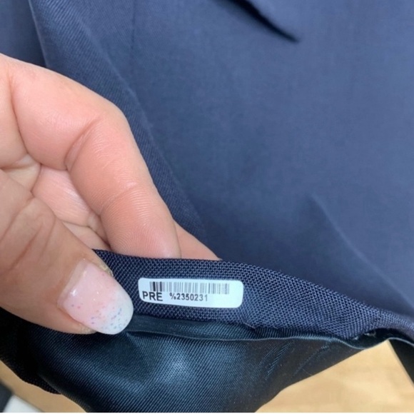 Burberrys Single Breasted 2 Buttons Blazer Navy Blue Jacket Size 42R - Picture 12 of 15